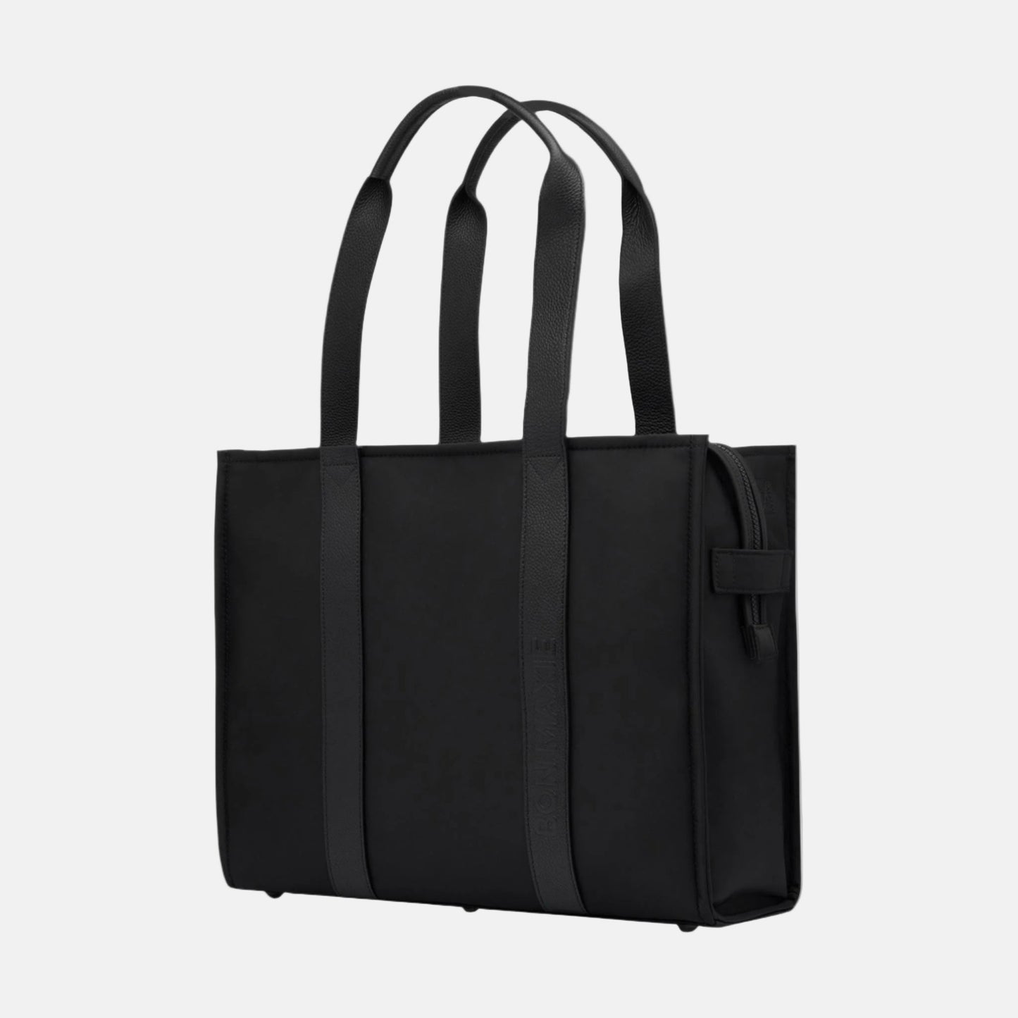 The Bon Vivant Tote - Nylon/Leather - Large -- Black