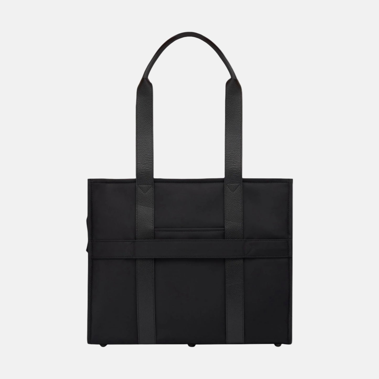 The Bon Vivant Tote - Nylon/Leather - Large -- Black