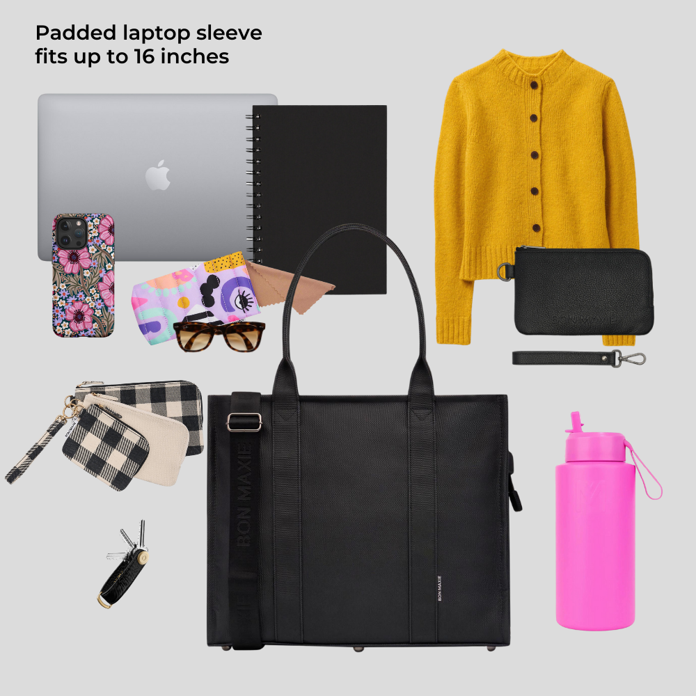 The Bon Vivant Tote - Large -- Neon Pink Gingham