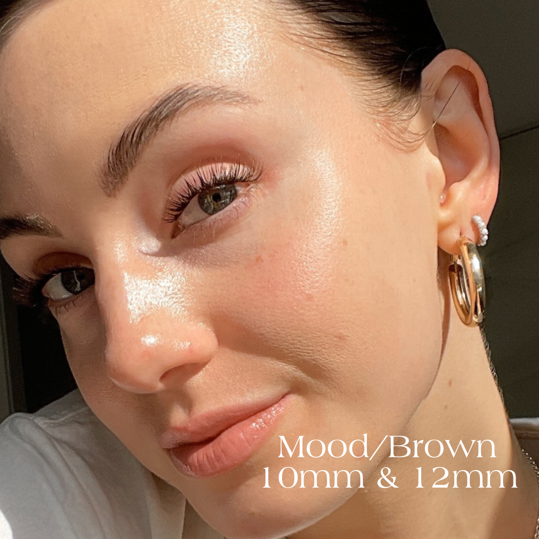 Mood Brown on fresh faced model