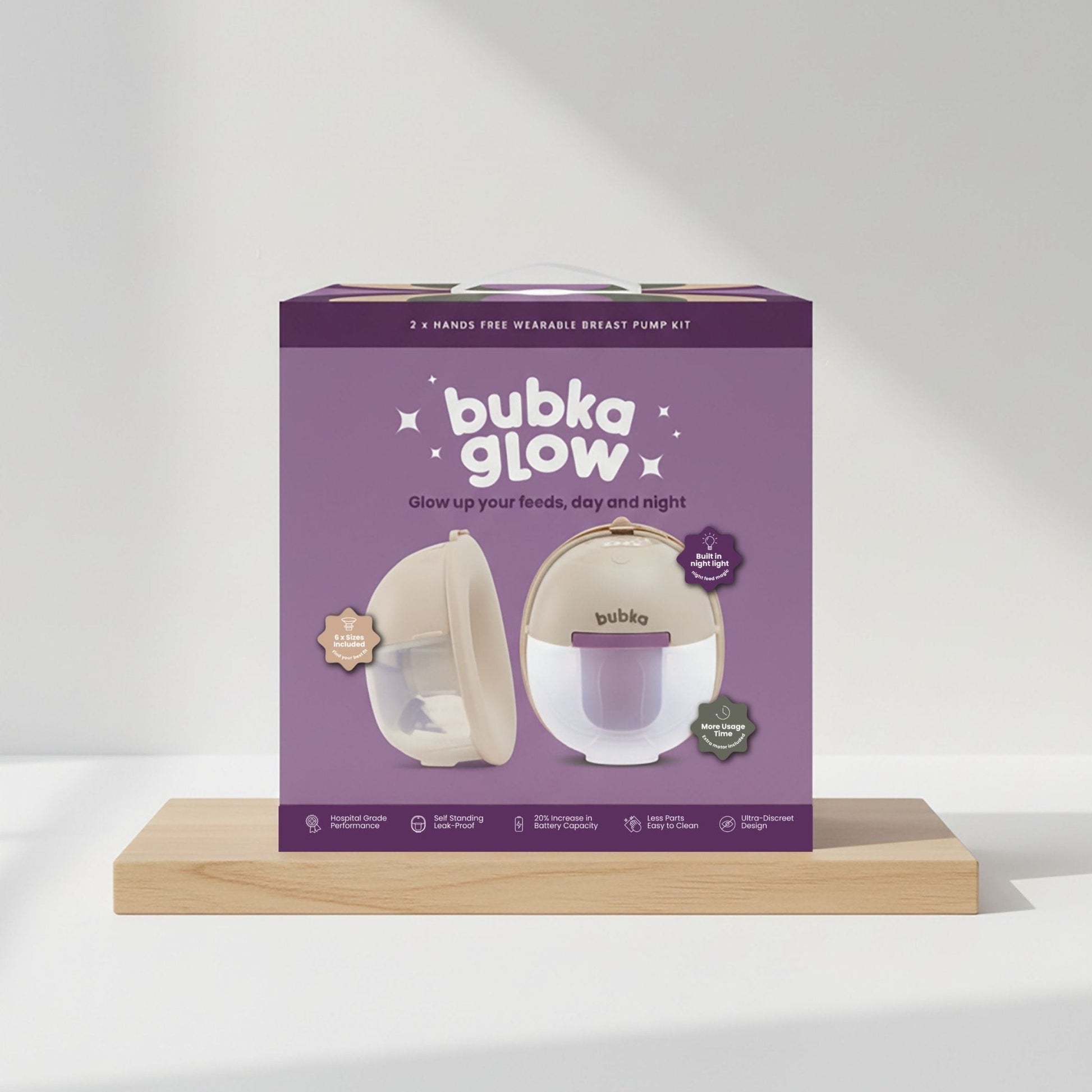 Bubka Glow Double Breast Pump Kit - Bubka